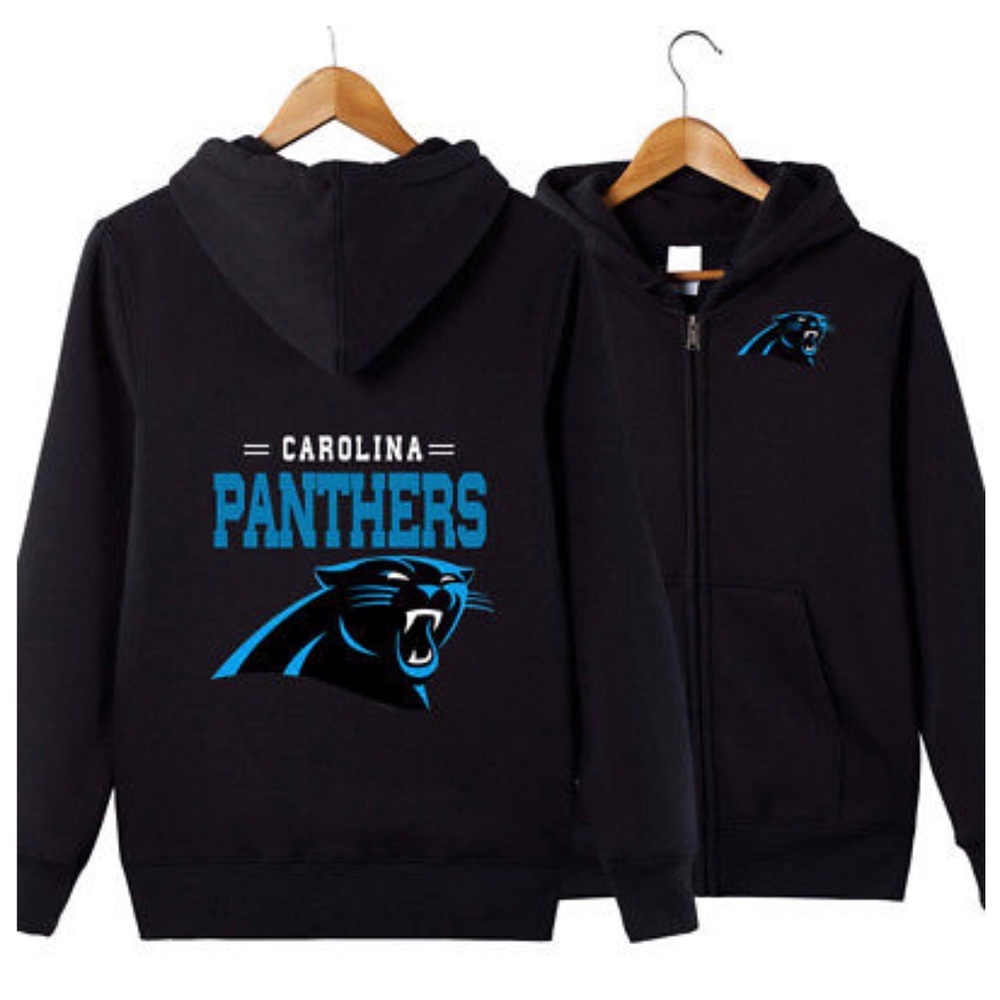 carolina panthers zip up coat